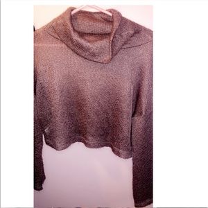 CROPPED TURTLENECK PURPLE